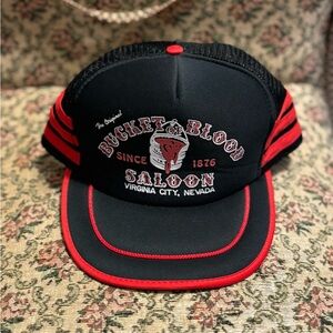 Bucket of Blood Vintage Trucker Hat Excellent Condition Clean